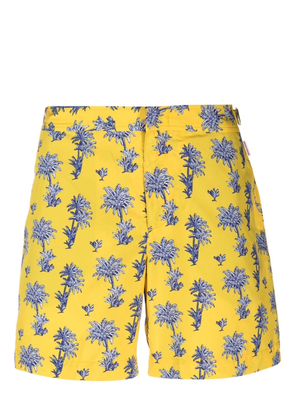 Orlebar Brown Bulldog graphic-print swim shorts - Yellow von Orlebar Brown