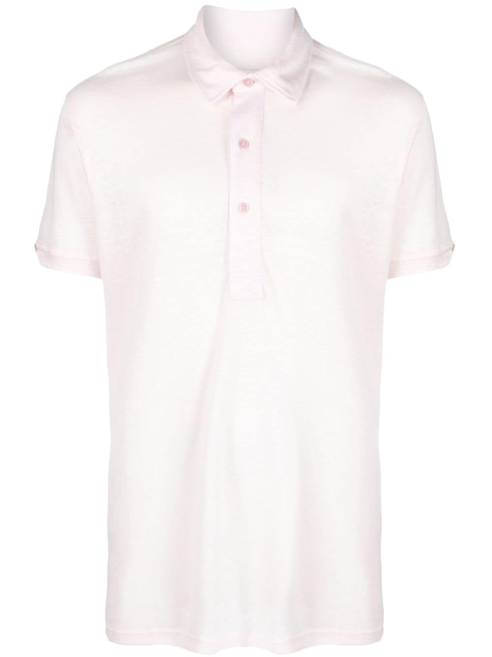 Orlebar Brown Sebastian linen polo shirt - Pink von Orlebar Brown