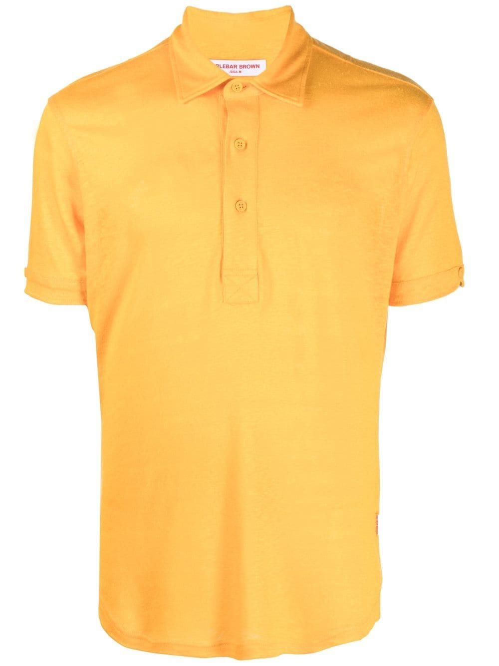 Orlebar Brown Sebastien linen polo shirt - Orange von Orlebar Brown