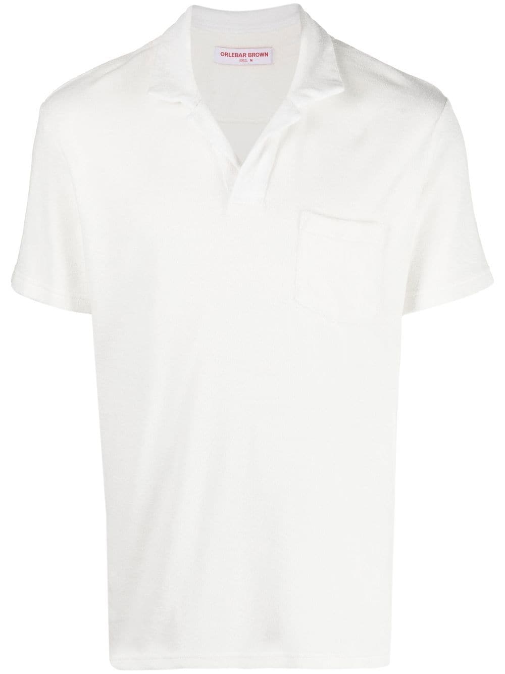 Orlebar Brown Terry cotton polo shirt - White von Orlebar Brown