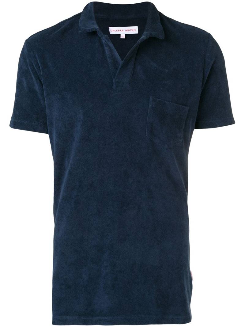 Orlebar Brown Towelling Resort polo shirt - Blue von Orlebar Brown