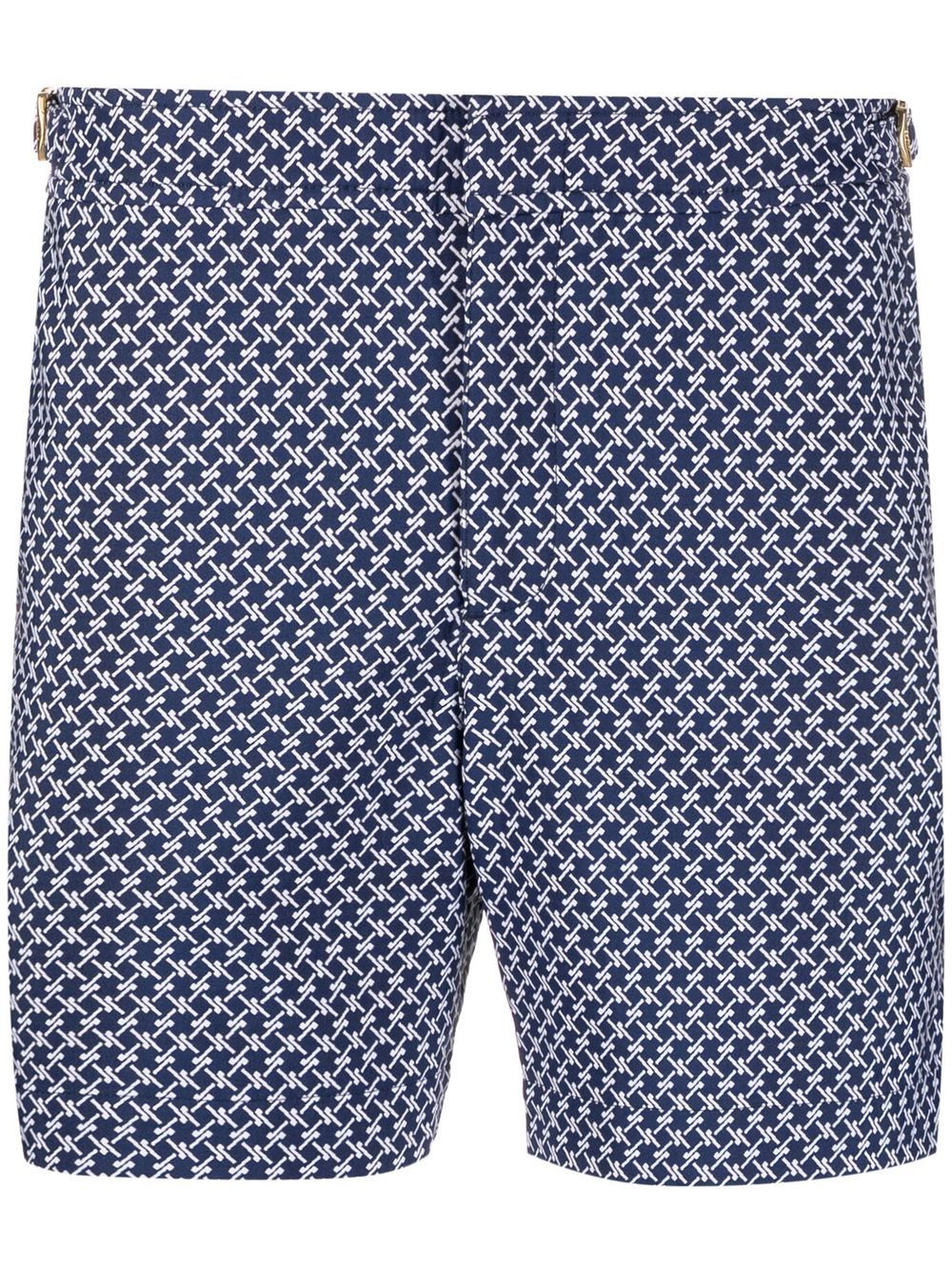 Orlebar Brown all-over graphic-print swim shorts - Blue von Orlebar Brown