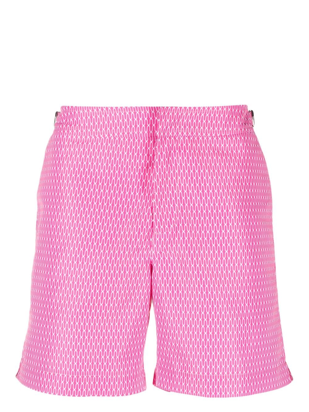 Orlebar Brown graphic-print buckle-detail swim shorts - Pink von Orlebar Brown
