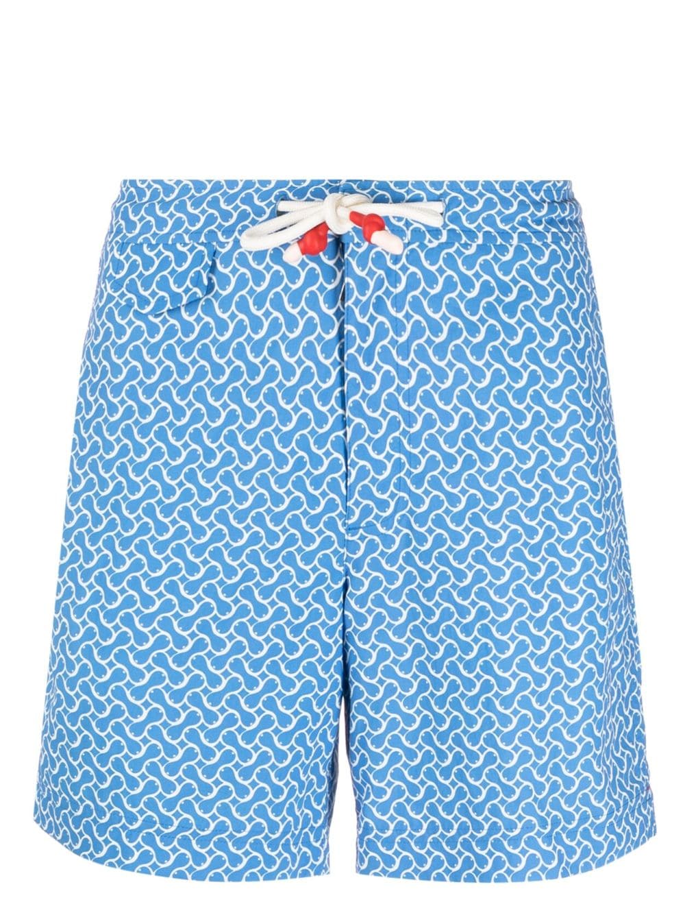 Orlebar Brown graphic-print recycled polyamide swim shorts - Blue von Orlebar Brown