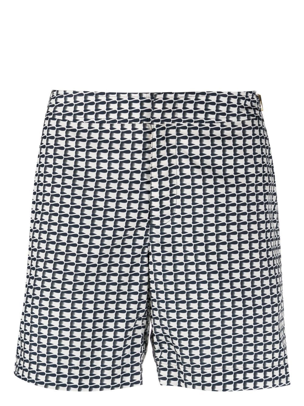 Orlebar Brown graphic-print swim shorts - White von Orlebar Brown