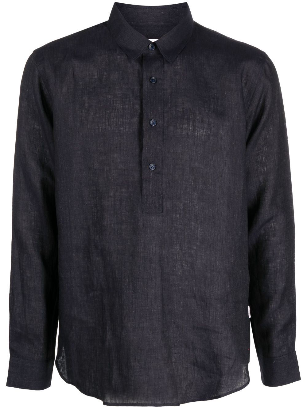 Orlebar Brown long-sleeve linen shirt - Blue von Orlebar Brown