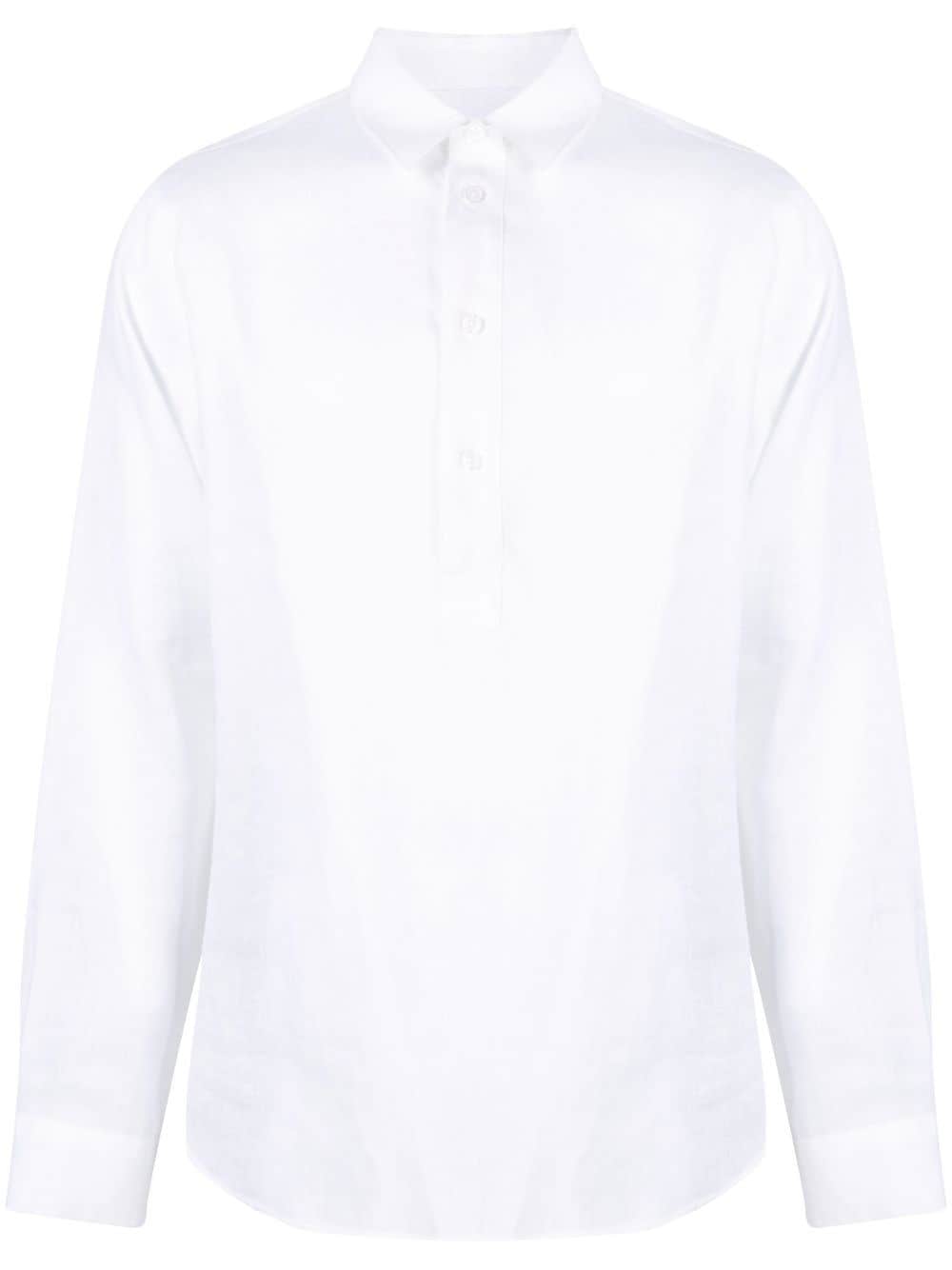 Orlebar Brown long-sleeve polo shirt - White von Orlebar Brown