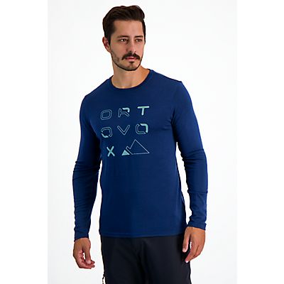 185 Merino Brand Outline LS Herren Longsleeve 185 Merino Brand Outline LS Herren Longsleeve von Ortovox