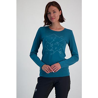 185 Merino Tangram Logo Damen Longsleeve von Ortovox