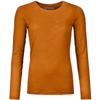 ORTOVOX Damen Funktionsshirt 185 Merino Tangram orange | L von Ortovox