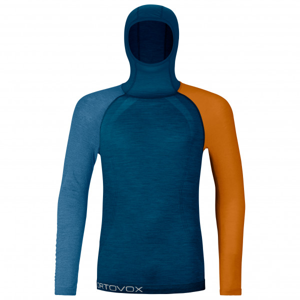 Ortovox - 120 Comp Light Hoody - Merinounterwäsche Gr L blau von Ortovox