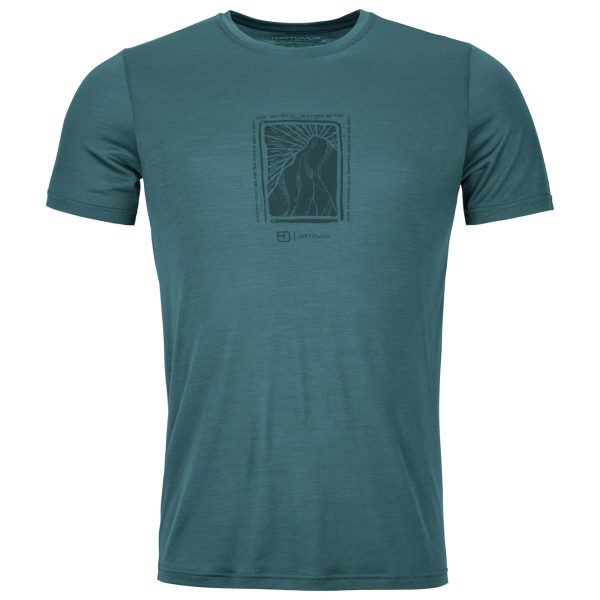 Ortovox - 120 Cool Tec Mountain Cut T-Shirt - Merinoshirt Gr S grau von Ortovox
