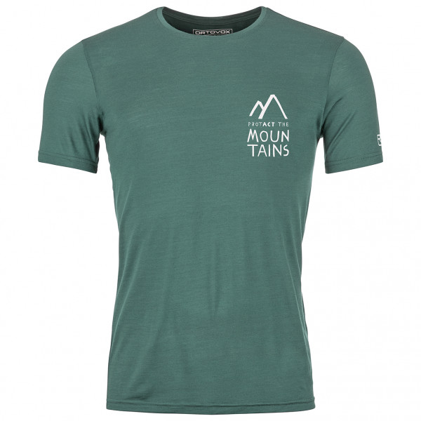 Ortovox - 120 Cool Tec Mountain Duo T-Shirt - Merinoshirt Gr M grau von Ortovox