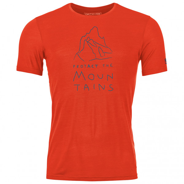 Ortovox - 150 Cool Mountain Protector T-Shirt - Merinoshirt Gr L;M;S;XL;XXL blau von Ortovox