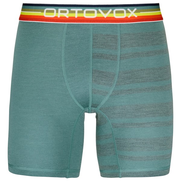 Ortovox - 185 Rock'N'Wool Boxer - Merinounterwäsche Gr L türkis von Ortovox