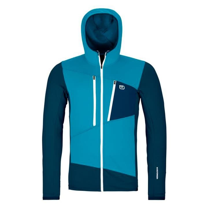 Ortovox Fleece Grid Hoody M Hoodie azur von Ortovox