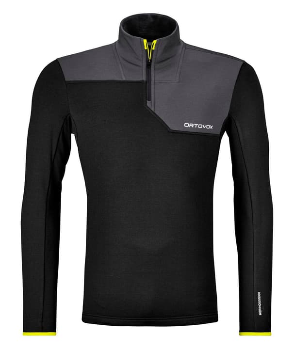 Ortovox Fleece Light ZIP Neck M Fleecepullover schwarz von Ortovox