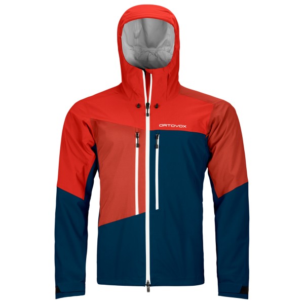 Ortovox - Westalpen 3L Jacket - Regenjacke Gr XL blau/rot von Ortovox
