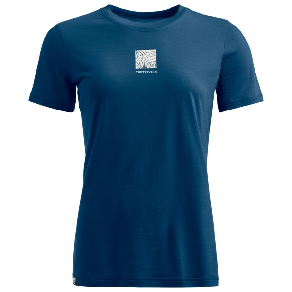 Ortovox - Women's 120 Cool Tec Abstract T-Shirt - Merinoshirt Gr L;M;S;XL;XS blau;lila;oliv von Ortovox
