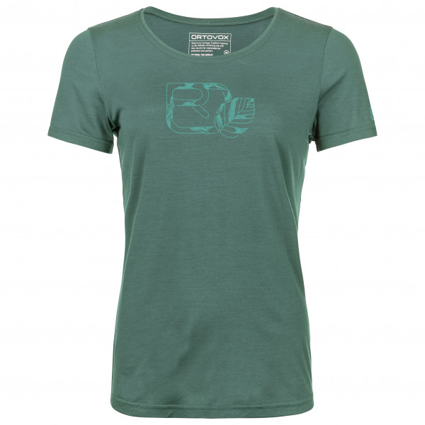 Ortovox - Women's 120 Cool Tec Leaf Logo T-Shirt - Merinoshirt Gr L;M;S;XL;XS blau von Ortovox