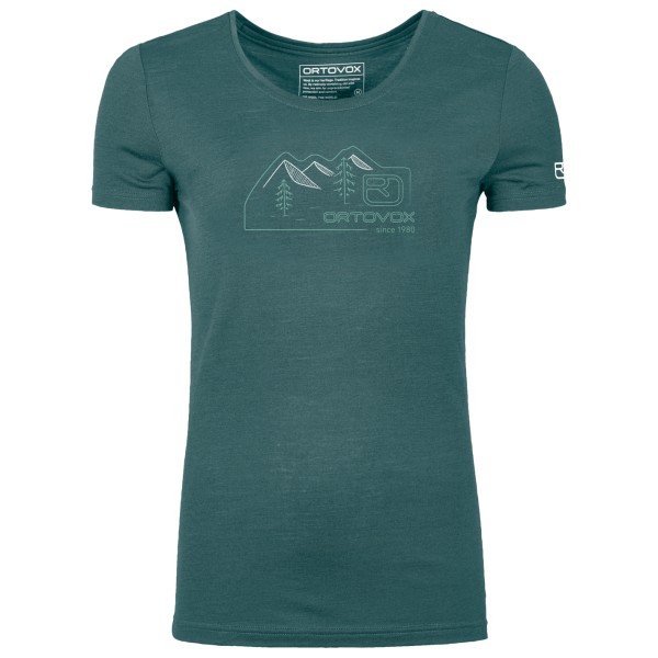 Ortovox - Women's 150 Cool Vintage Badge T-Shirt - Merinoshirt Gr XL blau Ortovox - Women's 150 Cool Vintage Badge T-Shirt - Merinoshirt Gr XL blau von Ortovox
