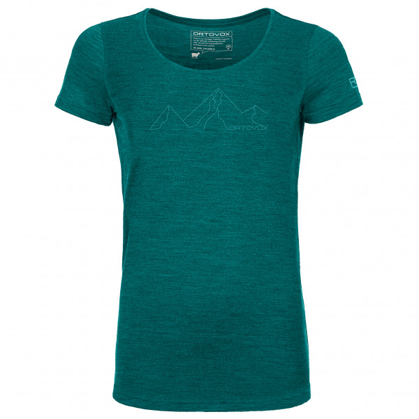 Ortovox - Women's 150 Coolountain Face Ts - Merinoshirt Gr XS türkis/blau von Ortovox