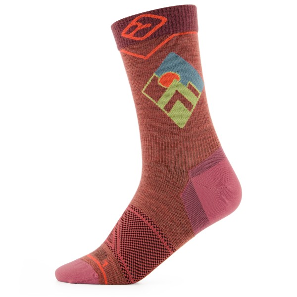 Ortovox - Women's Alpine Light Comp Mid Socks - Merinosocken Gr 35-38;39-41;42-44 braun;rot;türkis von Ortovox