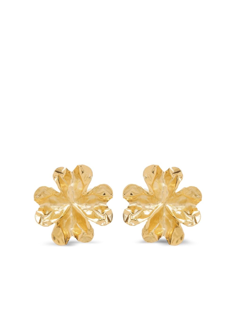 Oscar de la Renta Crushed Clover earrings - Gold von Oscar de la Renta