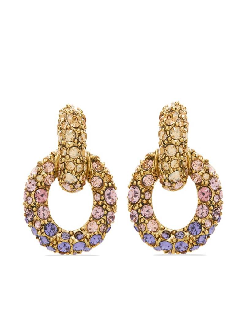 Oscar de la Renta Fortuna crystal-embellished earrings - Gold von Oscar de la Renta
