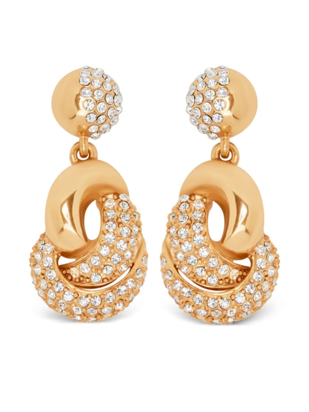 Oscar de la Renta Love Knot drop earrings - Gold von Oscar de la Renta