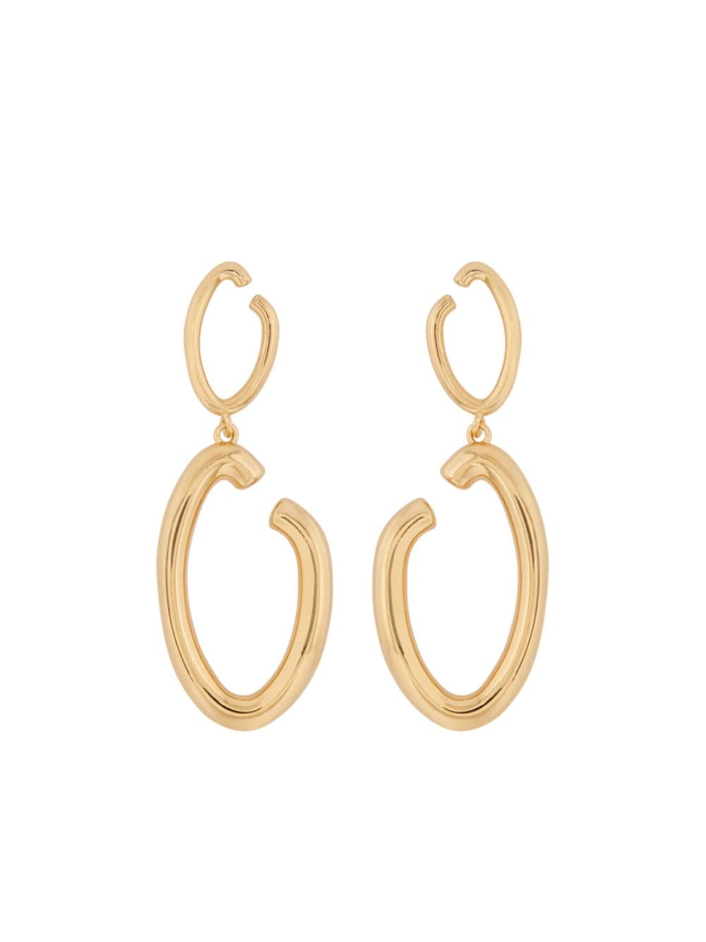 Oscar de la Renta O drop earrings - Gold von Oscar de la Renta