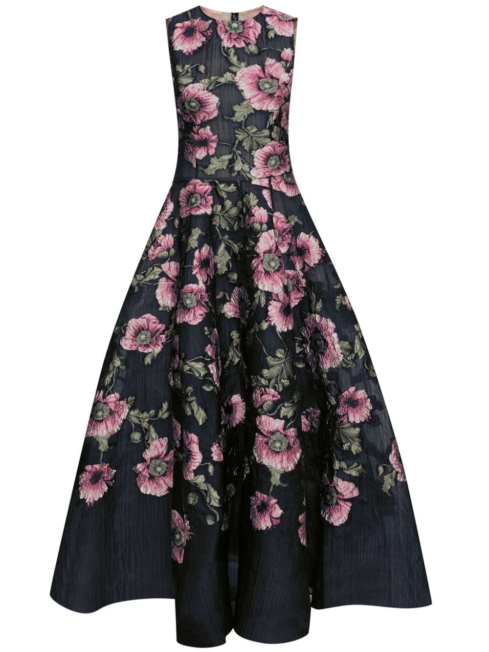 Oscar de la Renta Poppy fil-coupé gown - Blue von Oscar de la Renta