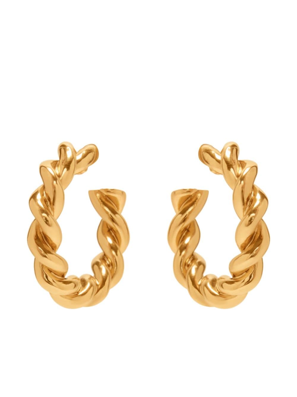 Oscar de la Renta Rope hoop earrings - Gold von Oscar de la Renta