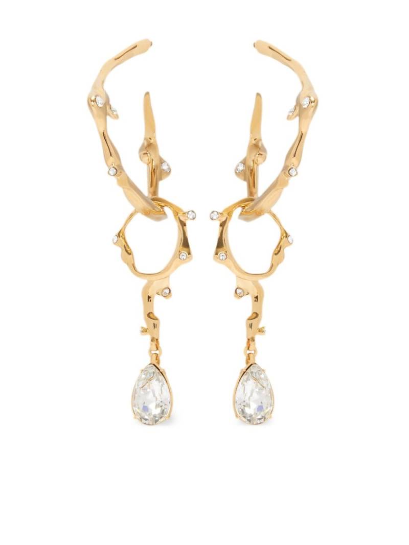 Oscar de la Renta branch chandelier drop earrings - Gold von Oscar de la Renta