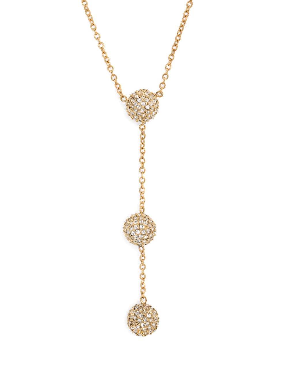 Oscar de la Renta crystal-embellished ball necklace - Gold von Oscar de la Renta