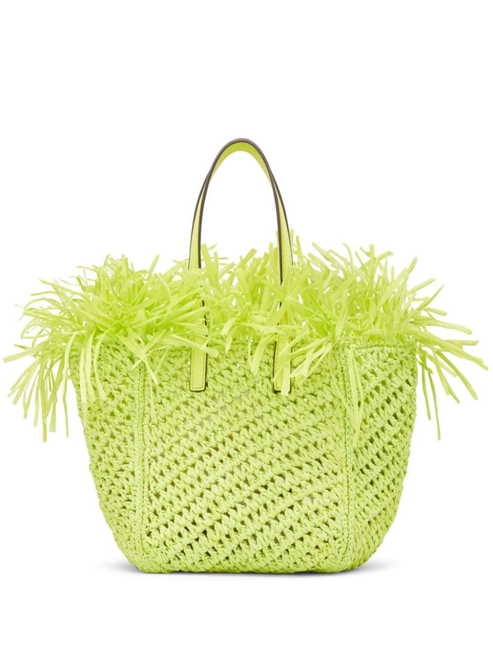 Oscar de la Renta interwoven leather tote bag - Green von Oscar de la Renta