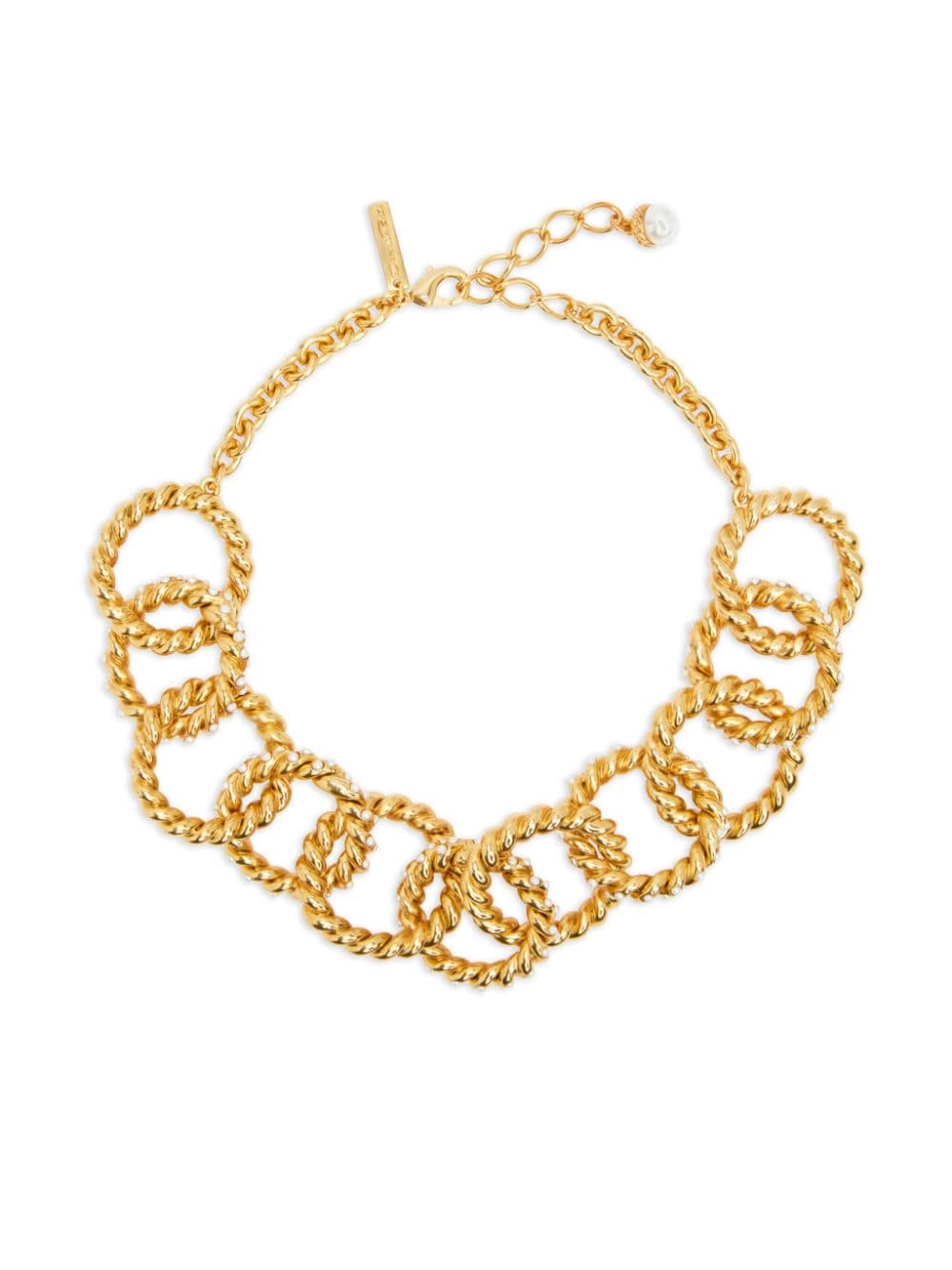 Oscar de la Renta pearl-embellished rope-style necklace - Gold von Oscar de la Renta