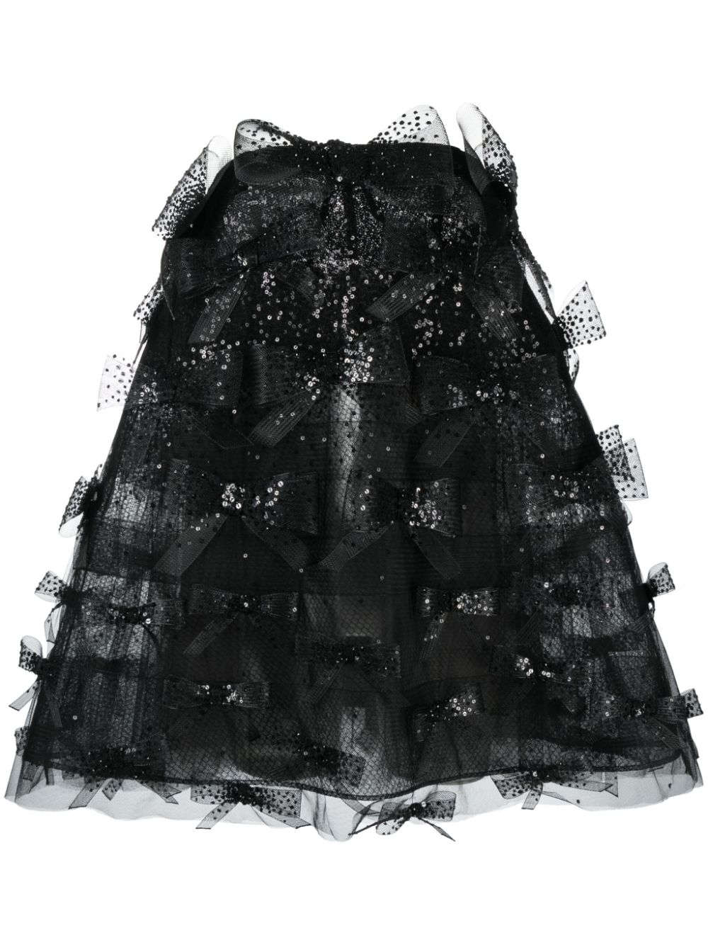 Oscar de la Renta strapless tulle minidress - Black von Oscar de la Renta