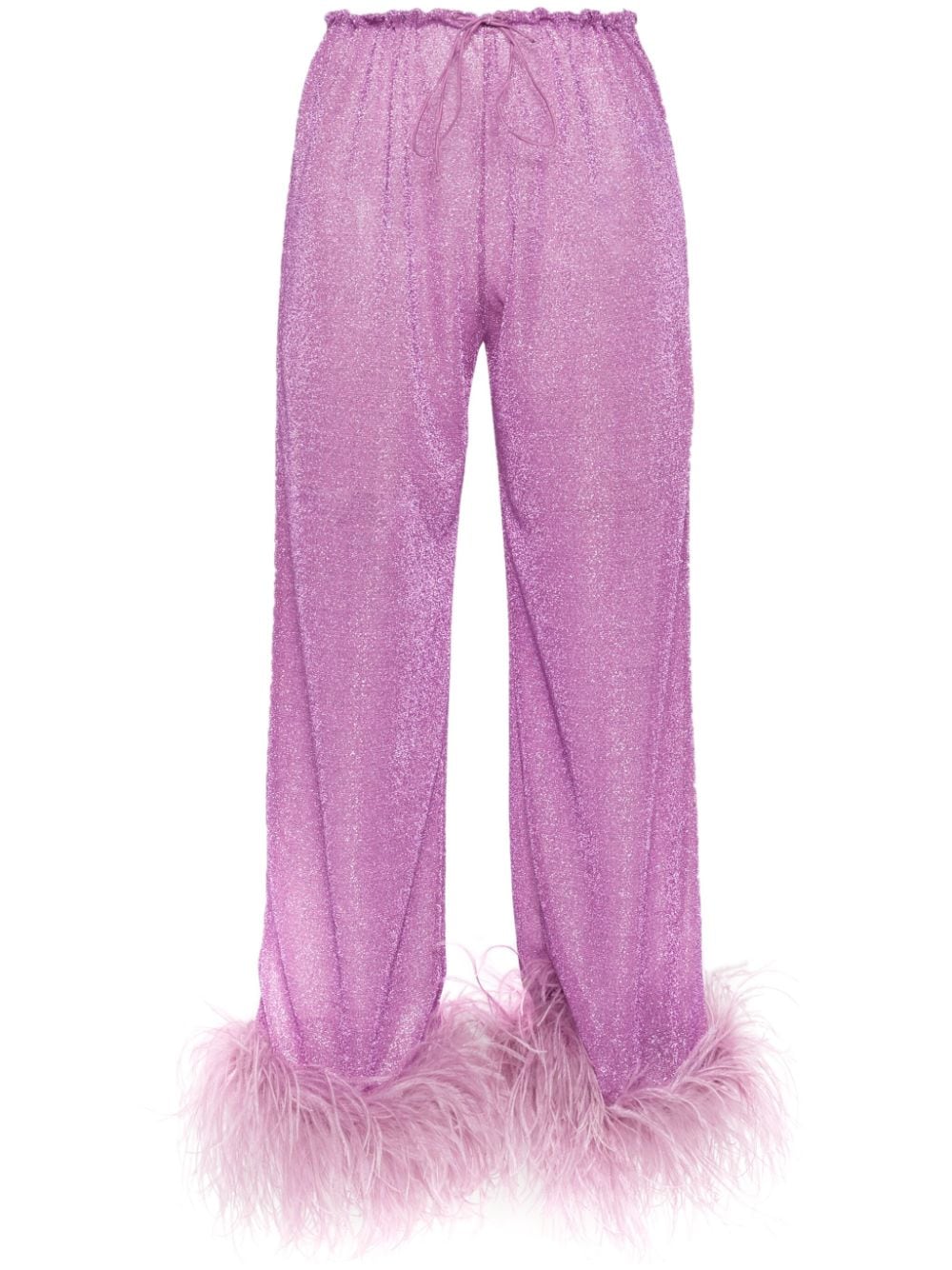 Oséree Lumière Plumage trousers - Purple von Oséree