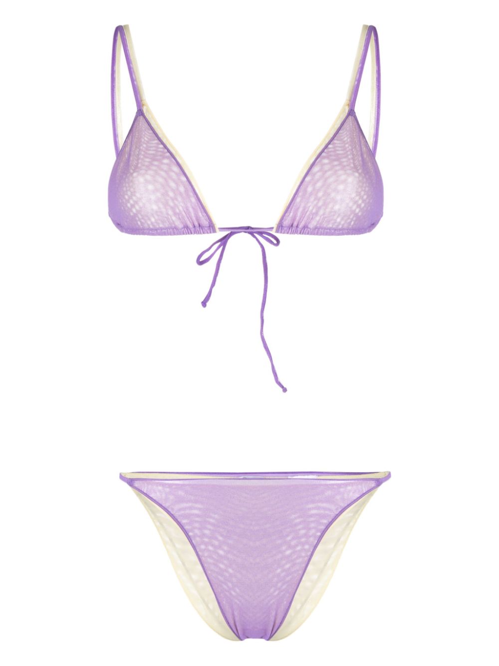 Oséree double-layer triangle bikini - Purple von Oséree