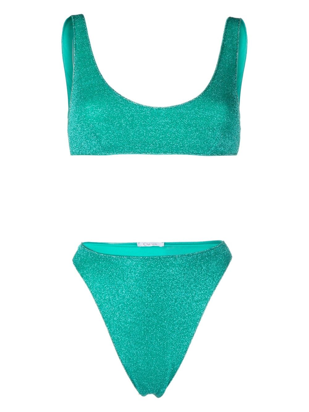 Oséree metallic-threading bikini set - Blue von Oséree