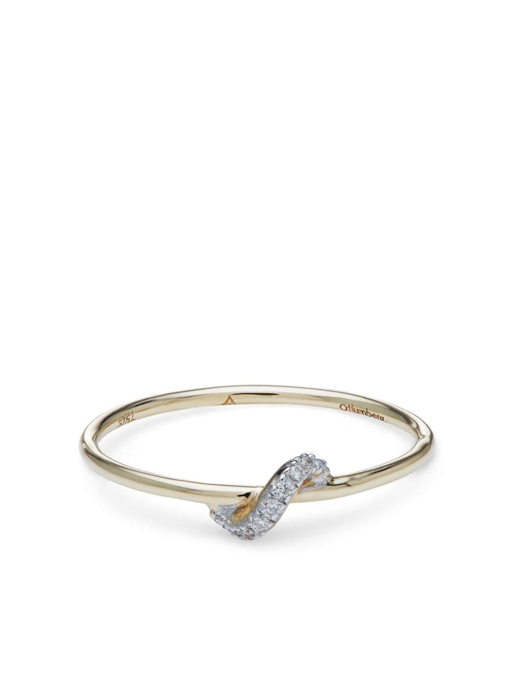 Otiumberg 9kt yellow gold Wave diamond ring von Otiumberg