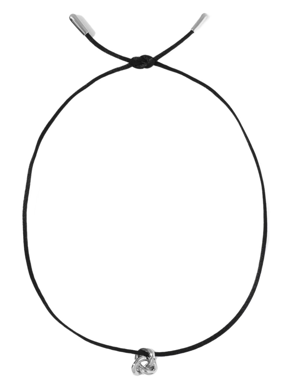 Otiumberg Cord Knot pendant necklace - Silver von Otiumberg