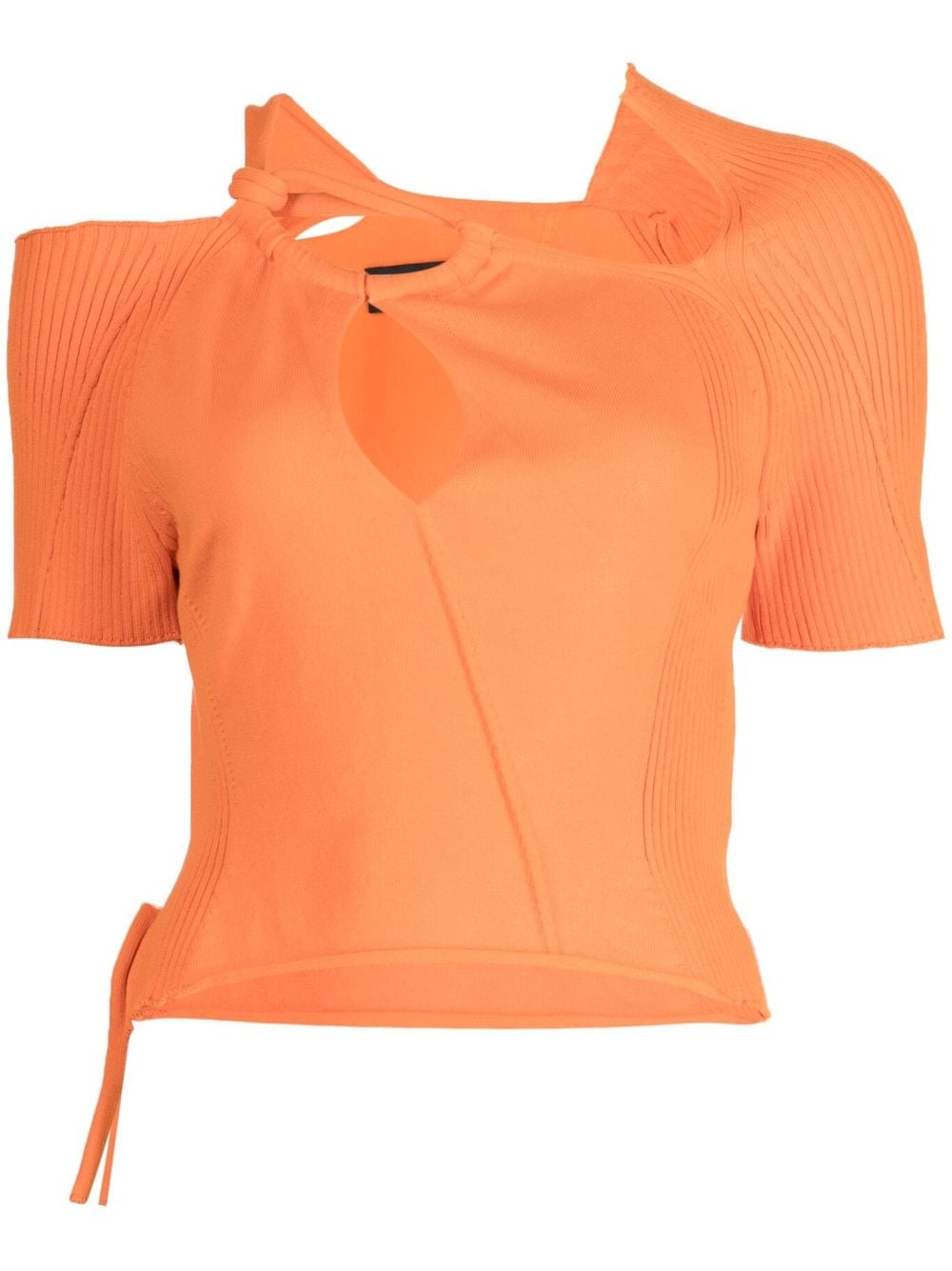 Ottolinger cut-out-detailing knitted top - Orange von Ottolinger