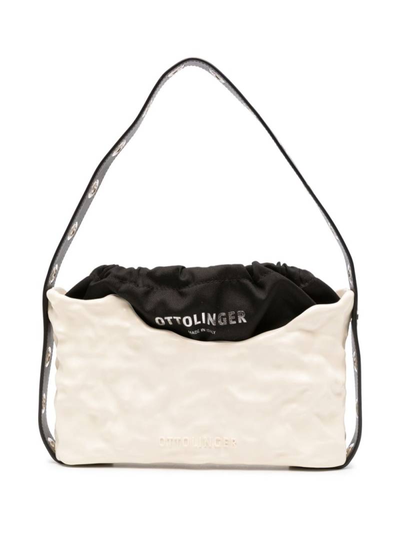 Ottolinger logo-embossed leather shoulder bag - Neutrals von Ottolinger