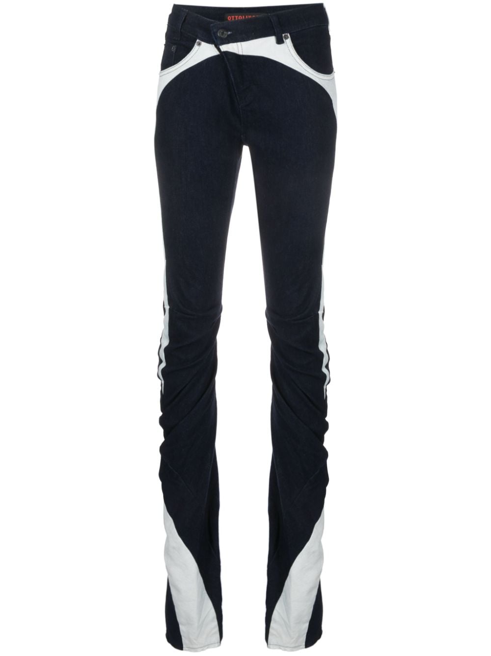 Ottolinger long-line panelled skinny jeans - Blue von Ottolinger