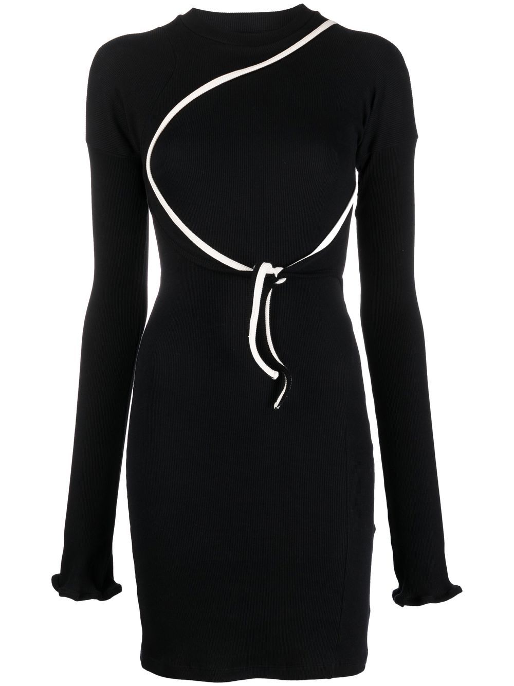 Ottolinger long-sleeve minidress - Black von Ottolinger