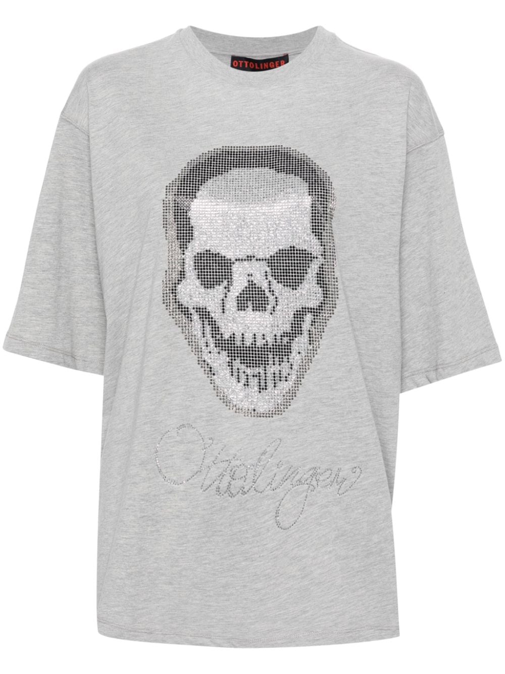 Ottolinger rhinestone-embellished T-shirt - Grey von Ottolinger