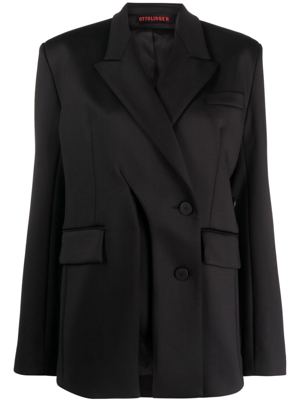 Ottolinger single-breasted slipn blazer - Black von Ottolinger