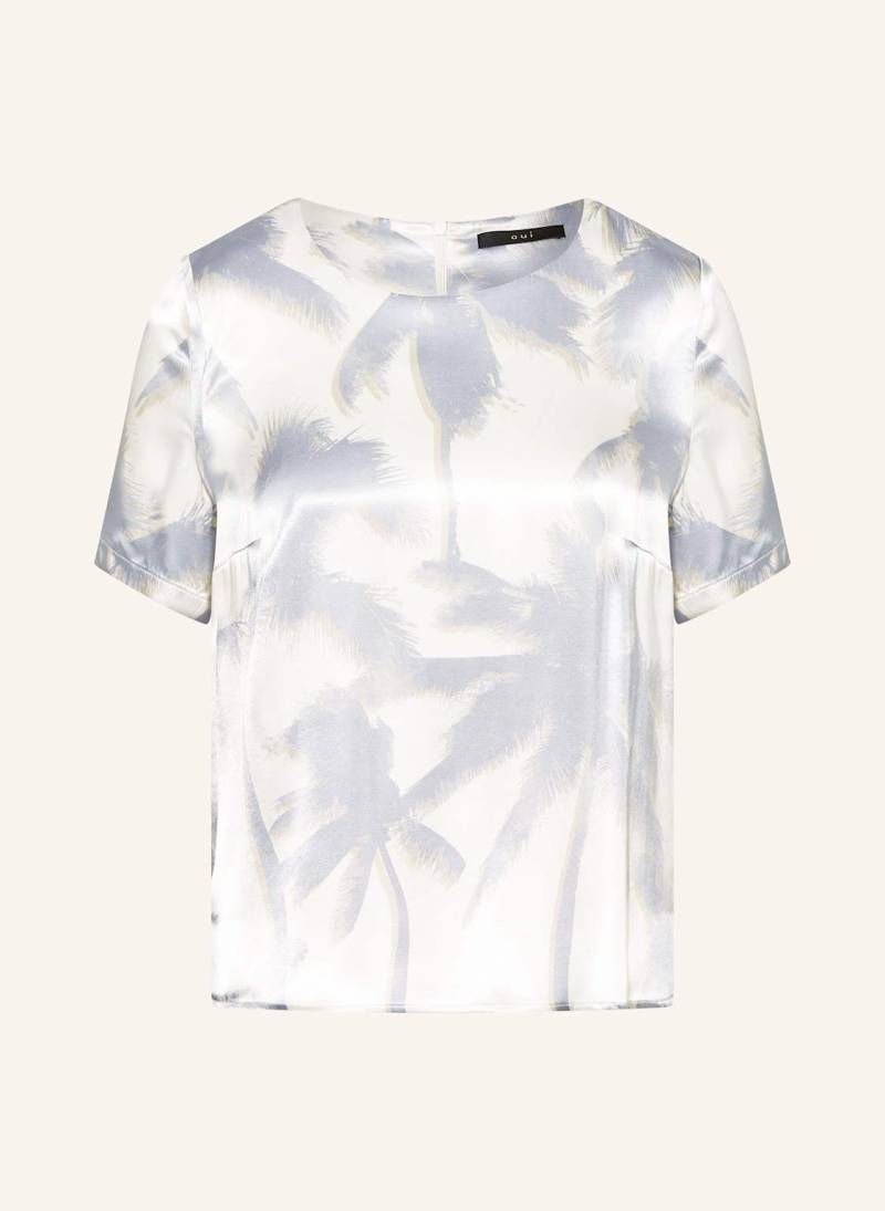 Oui Blusenshirt Aus Satin blau von Oui